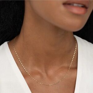 Mirror Chain Necklace 14k Gold Plated - Mira